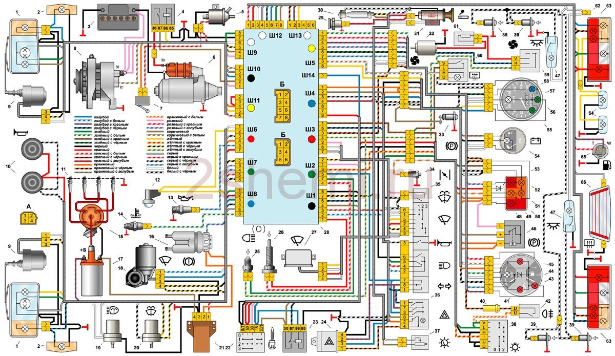 Электросхемы ВАЗ 2105