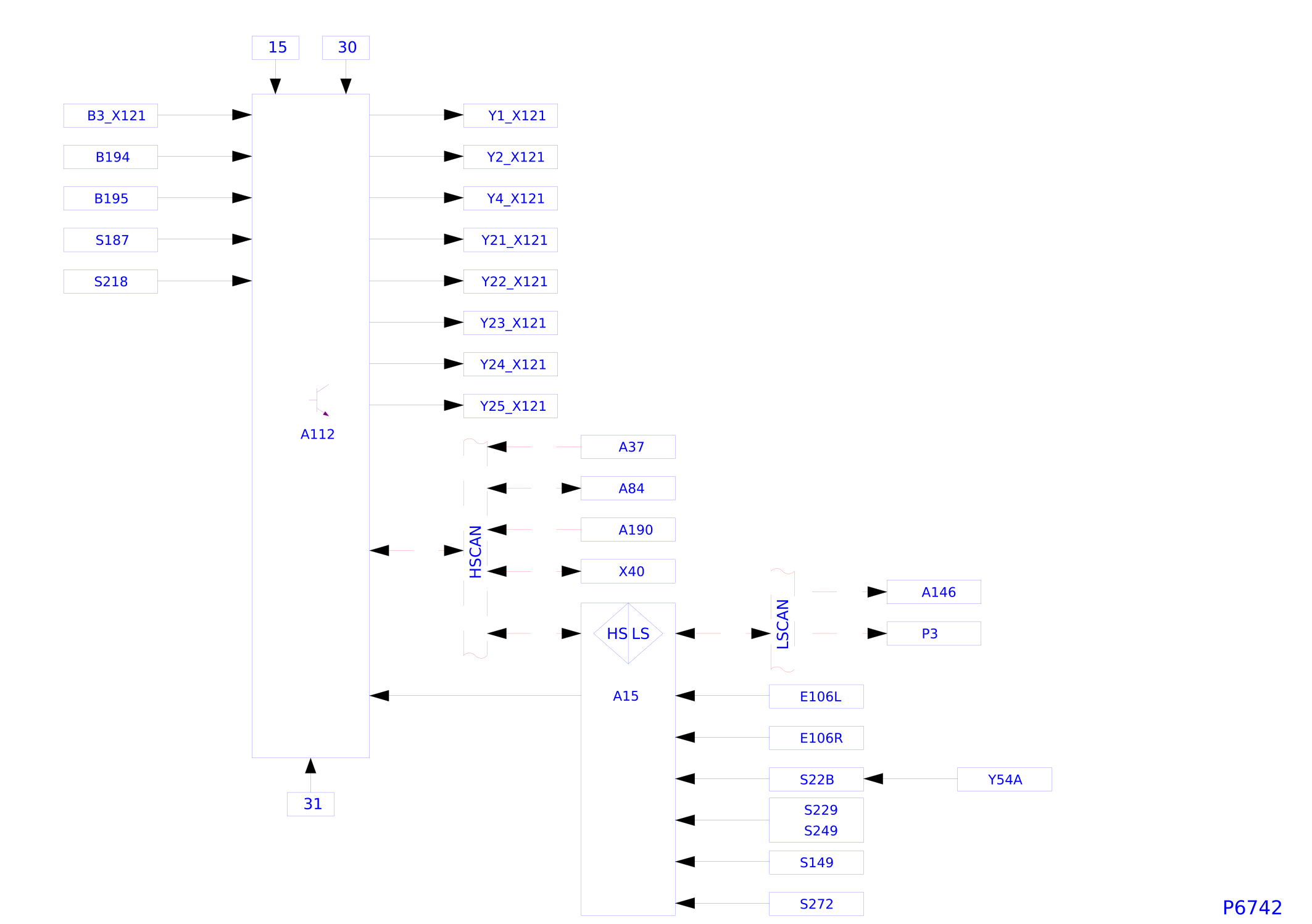 Блок-схема АКПП (AF33-5) Opel Antara (2006-2010)