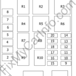 Daewoo Lanos (T100) (1997-2002) – Fuse and Relay Box Diagram